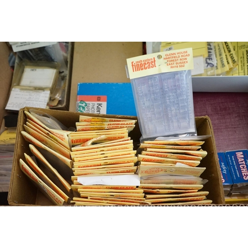 177 - Quantity of carded / bagged and unopened model railway accessories to include Finecast, Flush Gaze, ... 