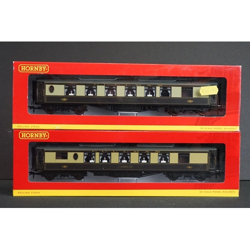 186 - Five boxed Hornby OO gauge items of Pullman rolling stock to include R4430, R4485, R4164A, R4387 and... 