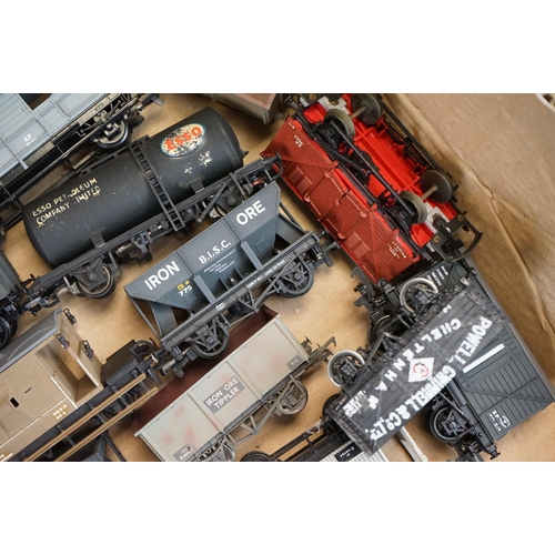 197 - Around 65 OO gauge items of rolling stock to include many kit built examples featuring wagons, tanke... 