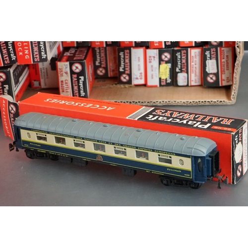 55 - Around 70 boxed Playcraft / Jouef items of rolling stock to include coaches, wagons and vans