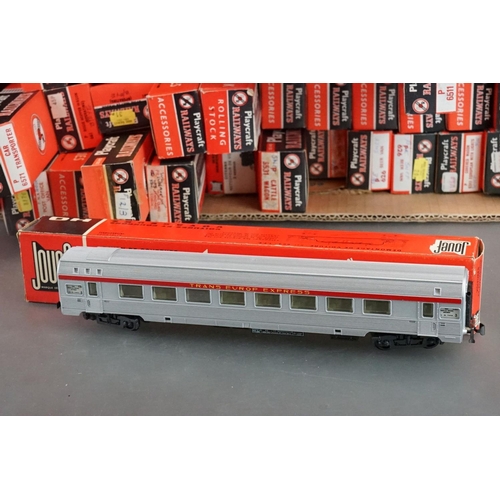 55 - Around 70 boxed Playcraft / Jouef items of rolling stock to include coaches, wagons and vans