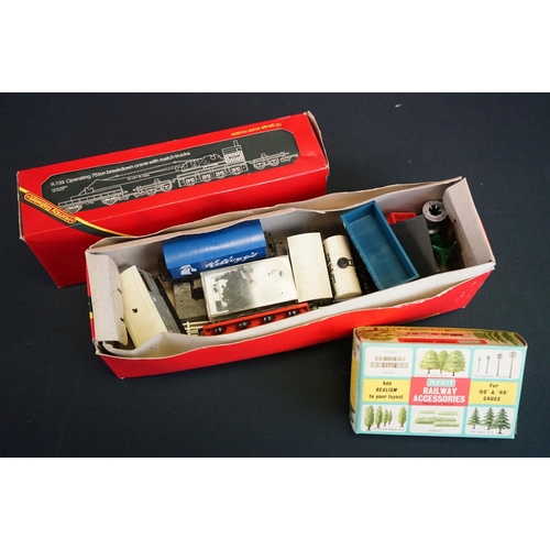 215 - Collection of boxed Hornby OO gauge model railway accessories to include R401 Operating Mail Coach S... 