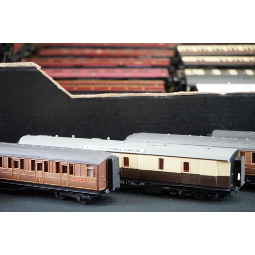 76 - Around 35 OO gauge items of rolling stock to include Hornby, Airfix etc, all coaches