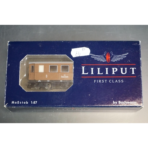 82 - Collection of 19 HO items of rolling stock to include Egger Bahn and Liliput by Bachmann