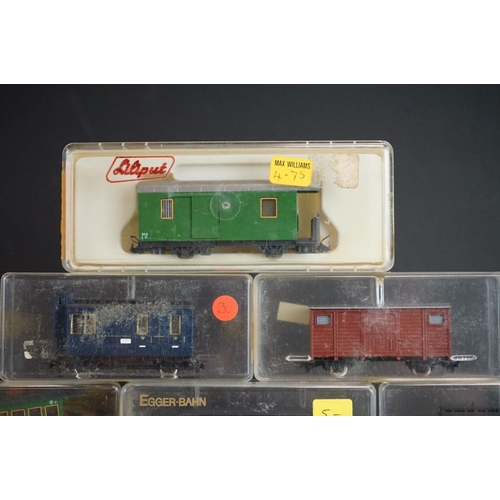 82 - Collection of 19 HO items of rolling stock to include Egger Bahn and Liliput by Bachmann