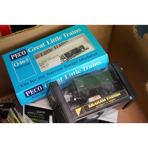 83 - Quantity of OO gauge model railway accessories to include boxed locomotives, scenery, trackside buil... 