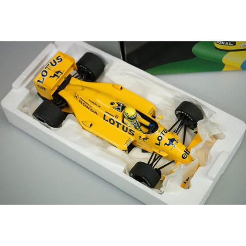 1011 - Boxed Pauls Model Art MiniChamps 1/18 Ayrton Senna Racing Car Collection 540871812 1987 Lotus Honda ... 