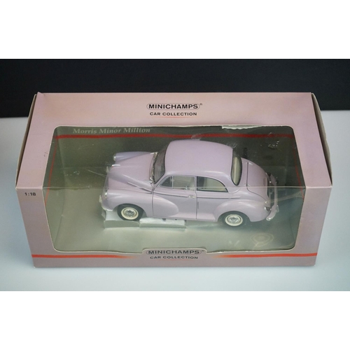 1014 - Two boxed Paul's Model Art Minichamps 1/18 diecast models to include ltd edn Land Rover AA Road Serv... 