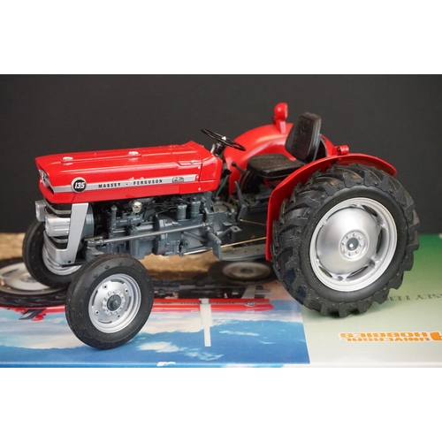 1015 - Two boxed Universal Hobbies 1/16 diecast models to include UH2698U Massey Ferguson 135 and UH2690 Fe... 