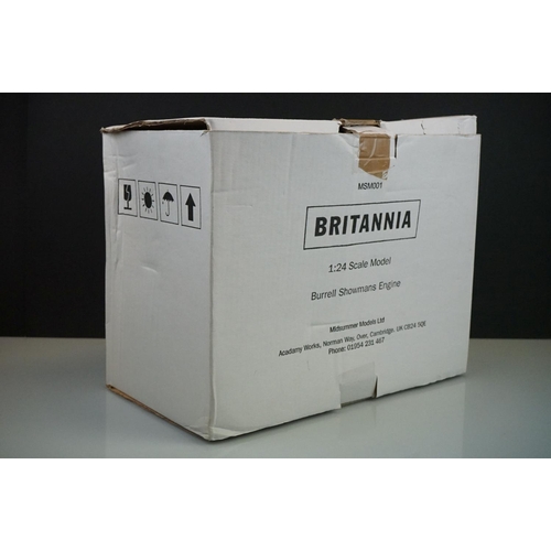 1016 - Boxed Midsummer Models 1:24 MSM001 Britannia Burrell Showmans Engine diecast model, ex