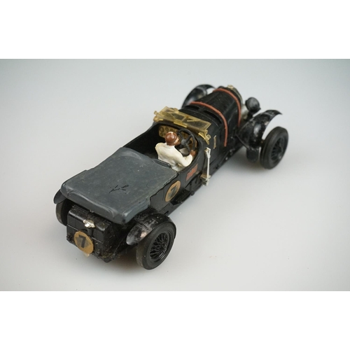 1030 - Boxed Triang Scalextric Vintage Racing Car Bentley C64 in black with driver, showing wear, gd overal... 