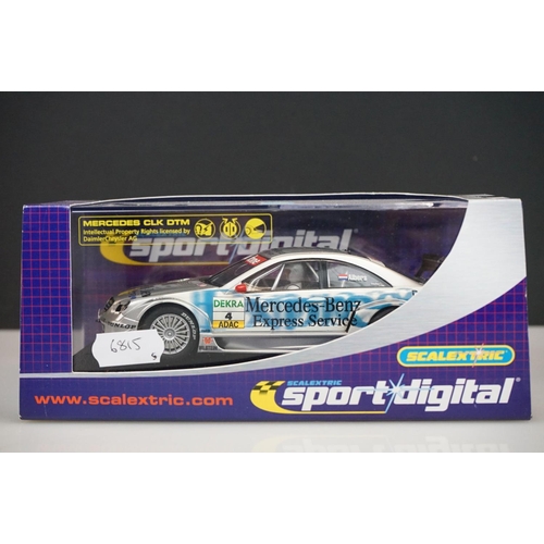 1036 - Five cased / boxed Digital Scalextric slot cars to include 4 x Sport Digital (C2664D Porsche 911 GT3... 