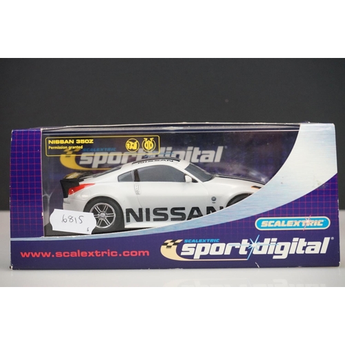 1036 - Five cased / boxed Digital Scalextric slot cars to include 4 x Sport Digital (C2664D Porsche 911 GT3... 