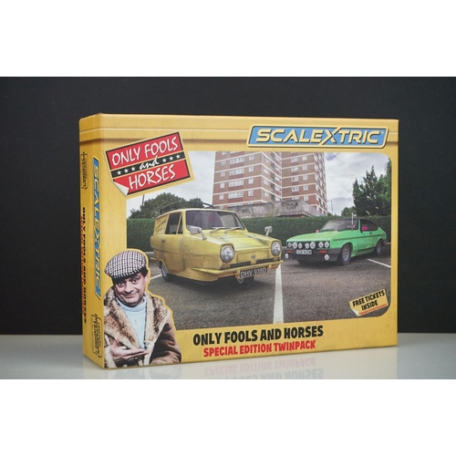 1037 - Boxed Scalextric Special Edition C4179A Only Fools and Horses Twin Pack slot car set, ex