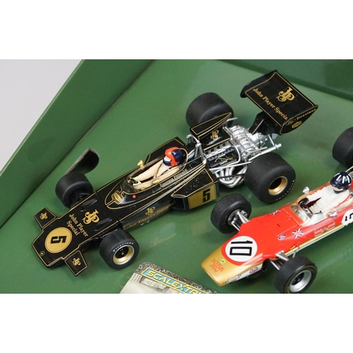 1039 - Boxed ltd edn Scalextric Legends C4184A The Genius of Colin Chapman Team Lotus Triple Pack slot car ... 