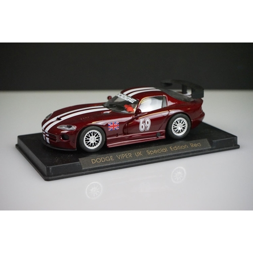 1043 - Ten cased / boxed slot cars to include Revell Model Racing Jaguar E Type #15 Le Mans 1963, 2 x Match... 