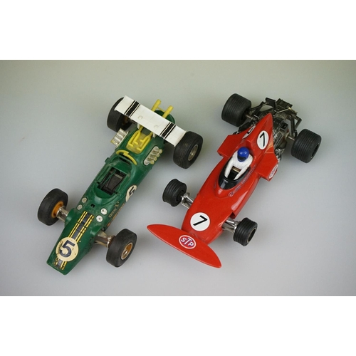 1047 - Around 30 Scalextric slot cars to include F1 & Sport examples, circa 1980s onwards plus 6 x empty ca... 