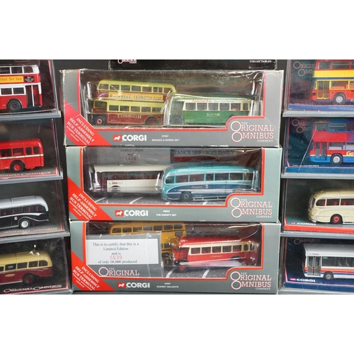 1048 - 27 Boxed / cased Corgi Original Omnibus diecast models, diecast excellent boxes vg to sealed