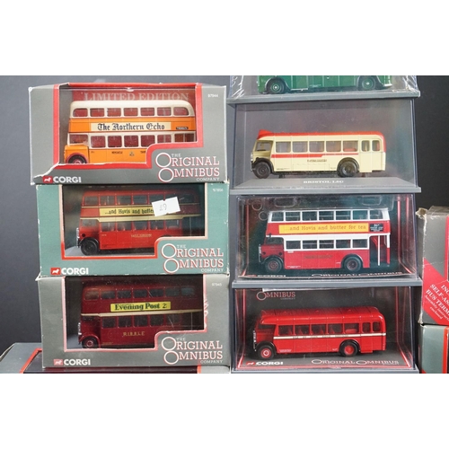 1048 - 27 Boxed / cased Corgi Original Omnibus diecast models, diecast excellent boxes vg to sealed