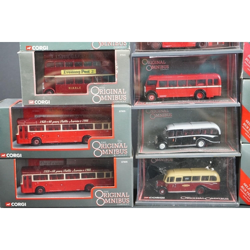 1048 - 27 Boxed / cased Corgi Original Omnibus diecast models, diecast excellent boxes vg to sealed