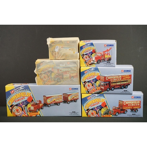 1049 - Six boxed Corgi Chipperfield Circus diecast models to include 97896, 97886, 97303, 97915, 96905 & 97... 