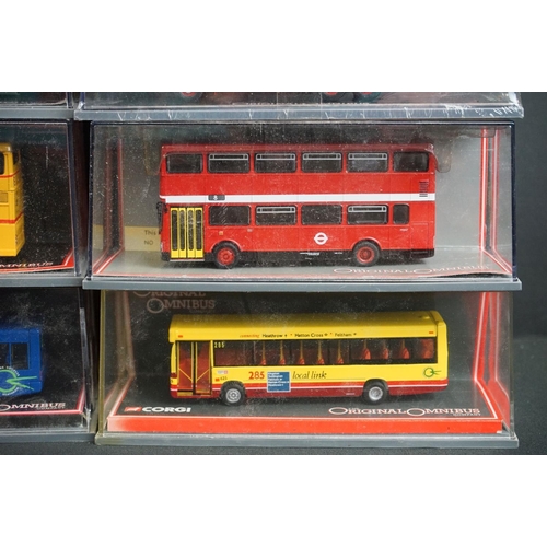 1061 - 45 Cased Corgi Original Omnibus ltd edn diecast models with COAs, featuring sealed examples, to incl... 