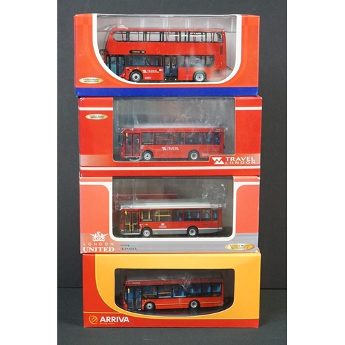 1072 - 12 Boxed Creative Master Northcord 1:76 ltd edn diecast model buses, to include 2 x Travel London (U... 