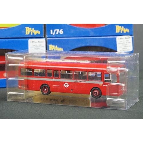 1073 - 14 Cased & boxed Britbus 1:76 ltd edn diecast bus models with certificates, to include R402, R503, A... 