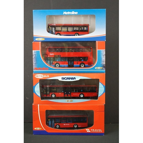 1075 - 13 Boxed Creative Master Northcord 1:76 ltd edn diecast model buses to include 4 x Enviro 200 Dart (... 