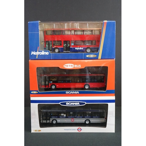 1075 - 13 Boxed Creative Master Northcord 1:76 ltd edn diecast model buses to include 4 x Enviro 200 Dart (... 