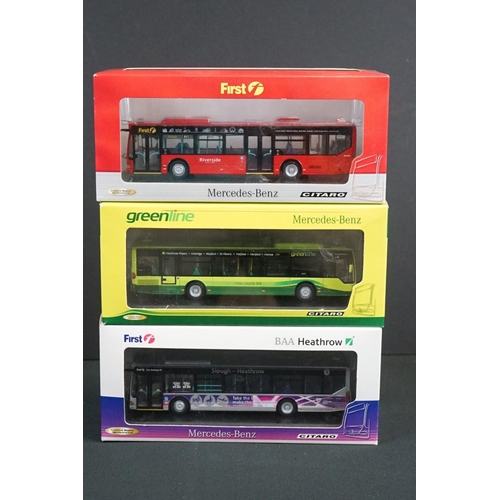 1076 - 11 Boxed Creative Master Northcord 1:76 ltd edn diecast Mercedes-Benz Citaro model buses, to include... 