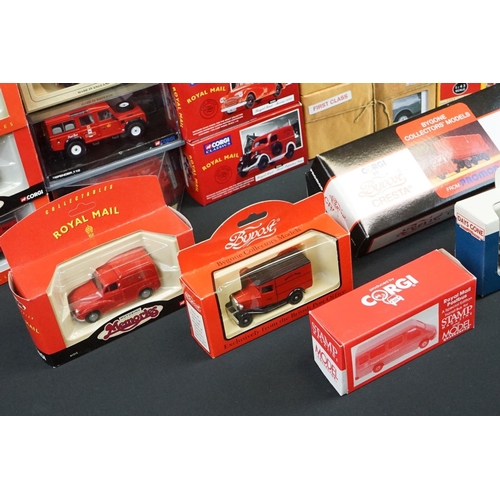 1077 - 40 Boxed / cased Royal Mail diecast models to include 18 x Corgi models (7 x Corgi Classics with cer... 