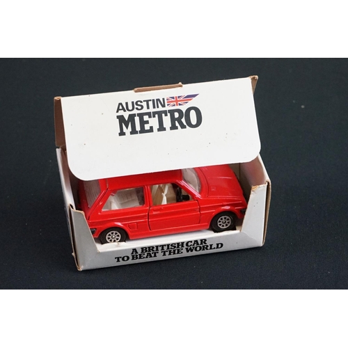 1078 - Boxed Scalextric Mighty Metro set with both slot cars plus 6 x boxed diecast models to include Techn... 