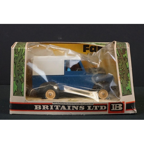 1079 - Seven boxed Britains farming diecast models to include 9321 Ford TW 35 Tractor, 9527 Fiat Half Track... 