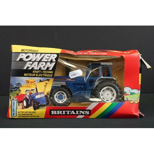 1079 - Seven boxed Britains farming diecast models to include 9321 Ford TW 35 Tractor, 9527 Fiat Half Track... 