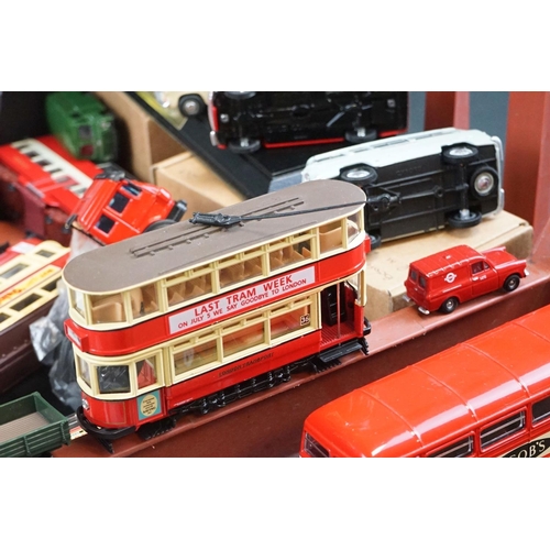 1081 - Collection of over 40 mostly unboxed diecast models, mainly public transport related, predominantly ... 