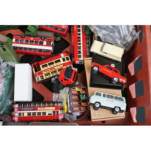 1081 - Collection of over 40 mostly unboxed diecast models, mainly public transport related, predominantly ... 