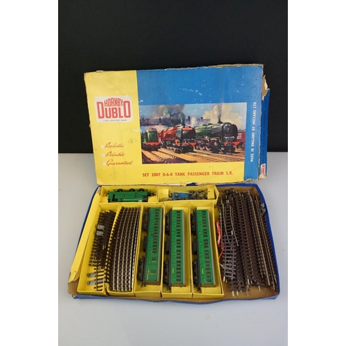 240 - Three boxed Hornby Dublo train sets to include 2006, 2007 & 2008 all with locomotives and rolling st... 