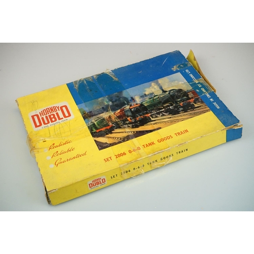 240 - Three boxed Hornby Dublo train sets to include 2006, 2007 & 2008 all with locomotives and rolling st... 