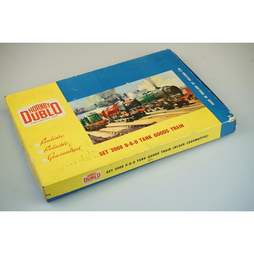 240 - Three boxed Hornby Dublo train sets to include 2006, 2007 & 2008 all with locomotives and rolling st... 