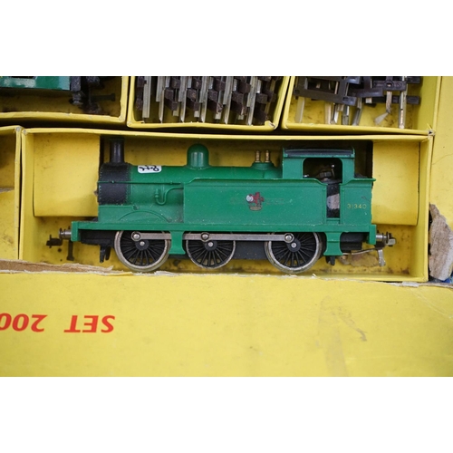 240 - Three boxed Hornby Dublo train sets to include 2006, 2007 & 2008 all with locomotives and rolling st... 