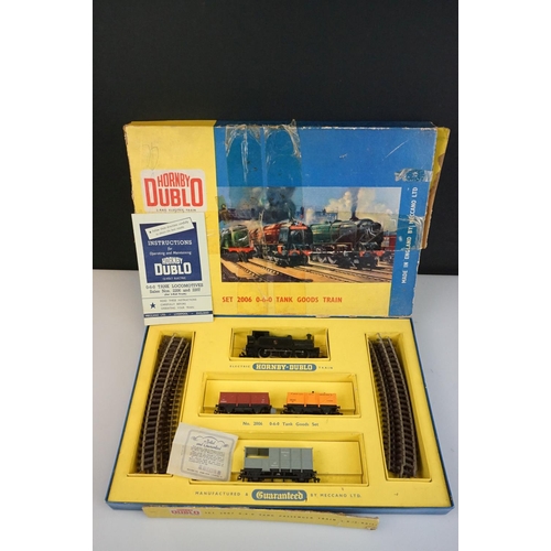 240 - Three boxed Hornby Dublo train sets to include 2006, 2007 & 2008 all with locomotives and rolling st... 