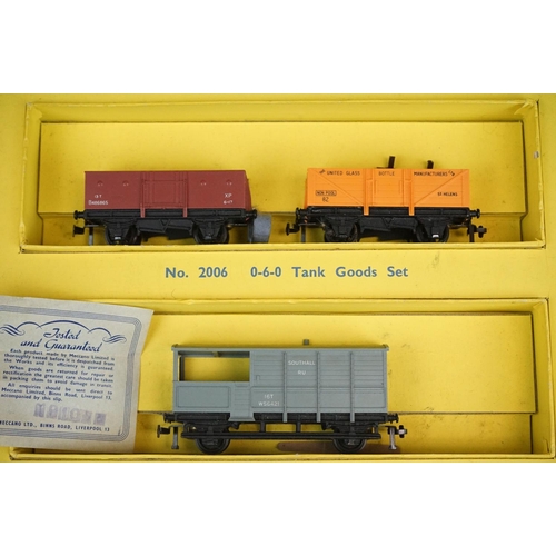 240 - Three boxed Hornby Dublo train sets to include 2006, 2007 & 2008 all with locomotives and rolling st... 