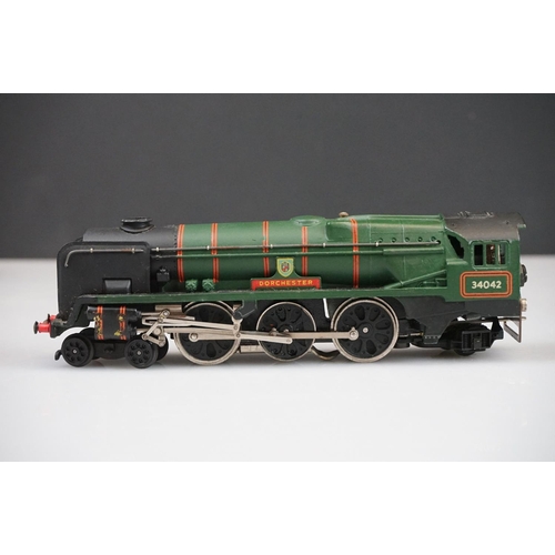 241 - Boxed Hornby Dublo 3235 4-6-2 SR West County Locomotive Dorchester & Tender, with paperwork