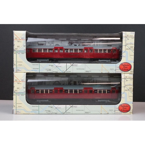 243 - Set of four boxed EFE Exclusive First Editions London Underground 1938 Northern Line Tube Stock 1:76... 