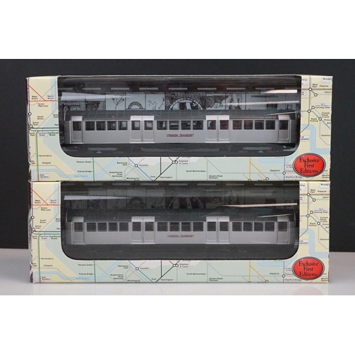 244 - Set of four boxed EFE Exclusive First Editions London Underground 1959 Central Line Tube Stock 1:76 ... 