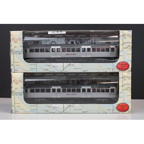 244 - Set of four boxed EFE Exclusive First Editions London Underground 1959 Central Line Tube Stock 1:76 ... 