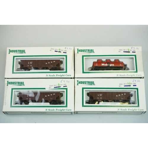 248 - 30 Boxed / cased N gauge items of rolling stock to include 10 x Atlas, 4 x Industrial Rail, 3 x Rapi... 