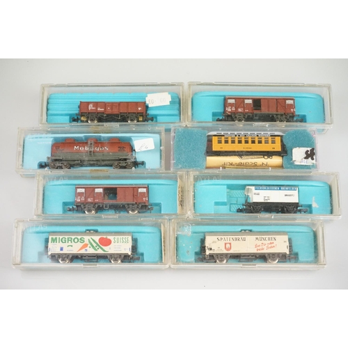 248 - 30 Boxed / cased N gauge items of rolling stock to include 10 x Atlas, 4 x Industrial Rail, 3 x Rapi... 