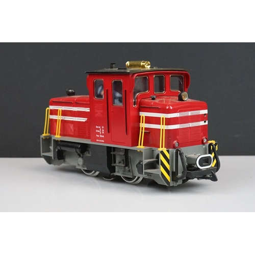 257 - Lehmann G scale Schoema Diesel locomotive in red